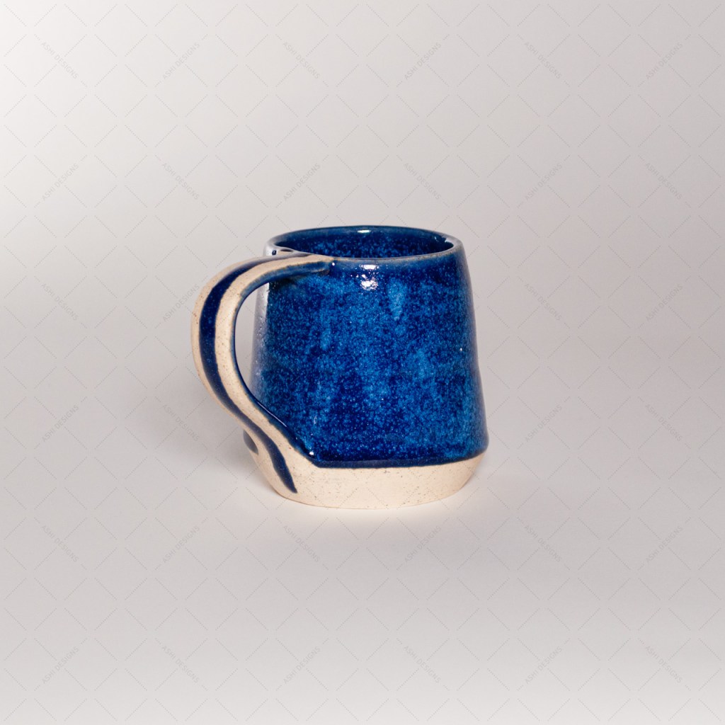 Blue Double Pinstripe&nbsp;Mug